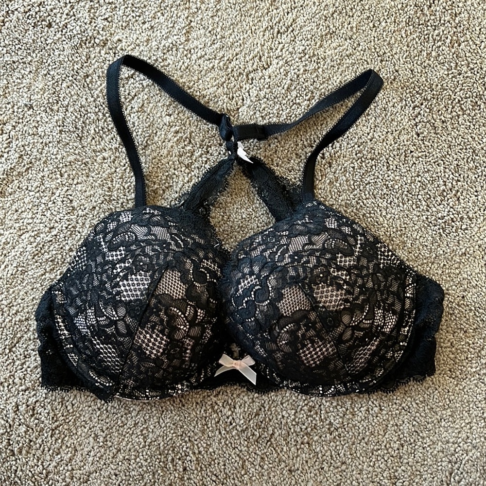 Sexy black lace VS push up